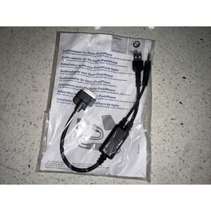 Genuine OEM 3-Series BMW IPOD Cable‎ Adapter for iPhone 61120440812 Brand New